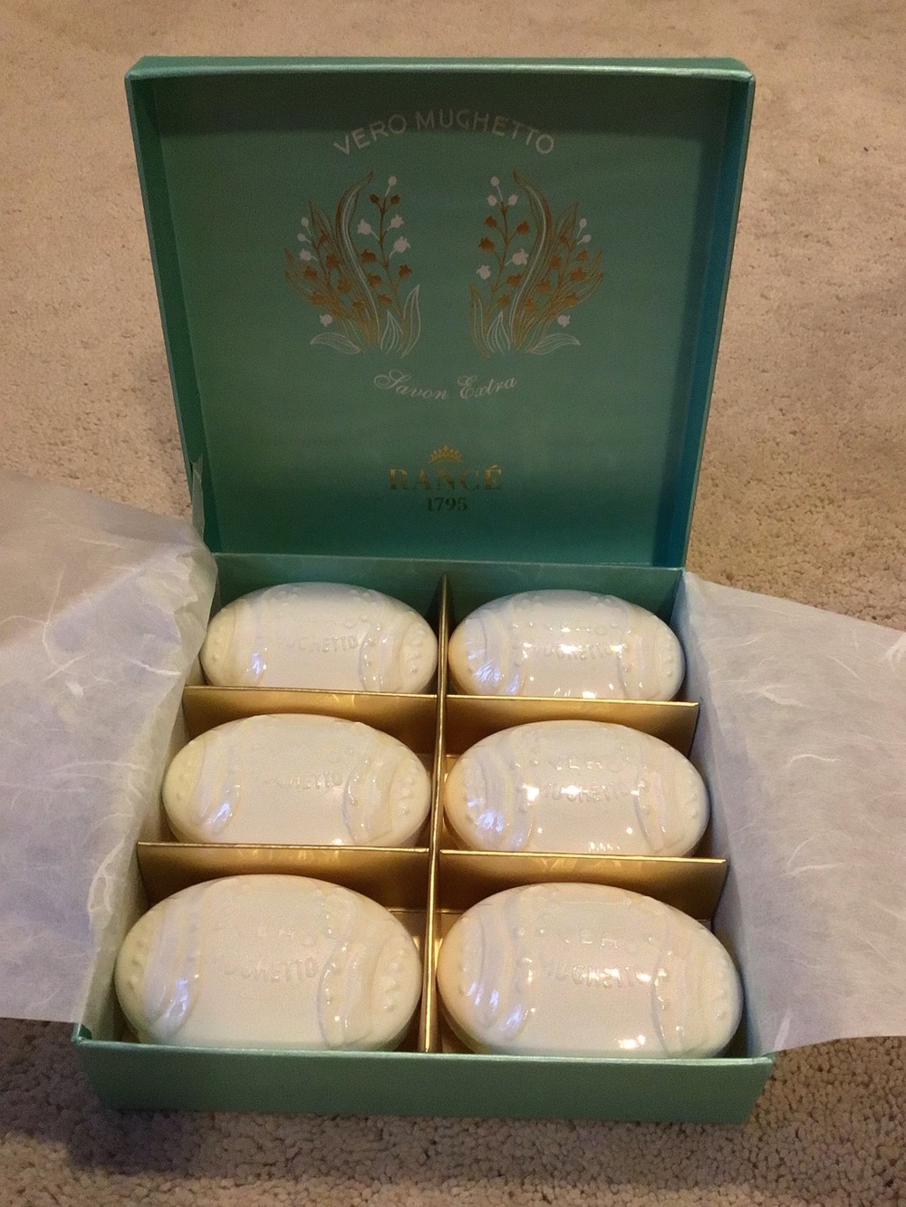 NEW RANCE FRANCE 6 PC Vero MUGHETTO SOAP GIFT BOX - Picture 2 of 4